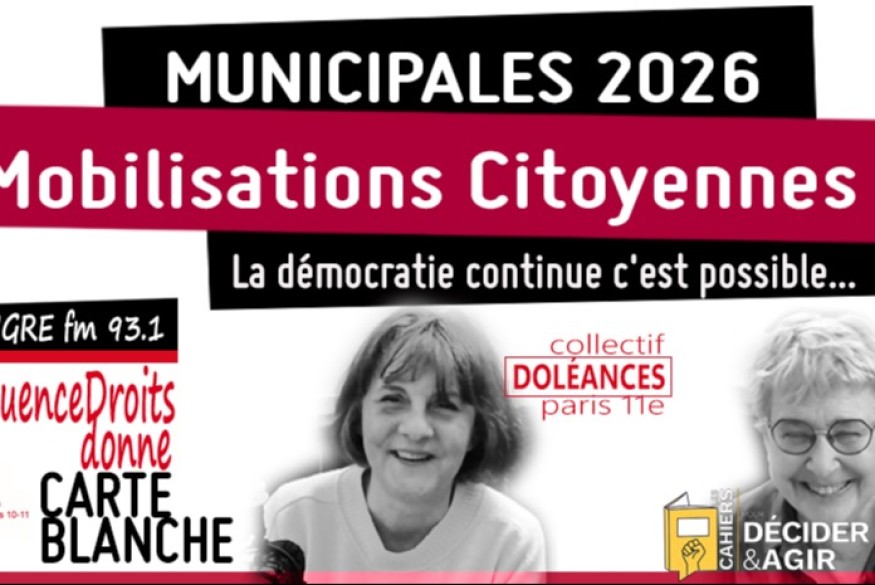 Face à la crise démocratique : Les citoyen(ne)s prennent la parole # Fréquence Droits # 12 mars 2026
