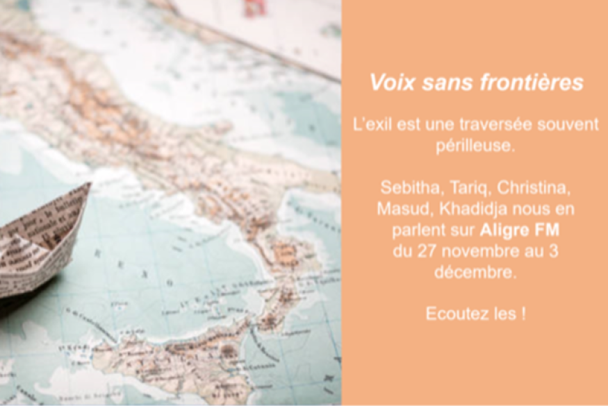 Programme de Voix sans frontières - 27 novembre - 3 décembre 2023