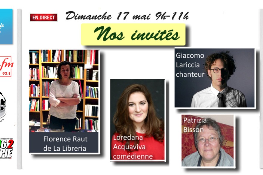 Cappuccino # 17 mai, invités Florence Raut, Loredana Acquaviva, Patrizia Bisson et Giacomo Lariccia