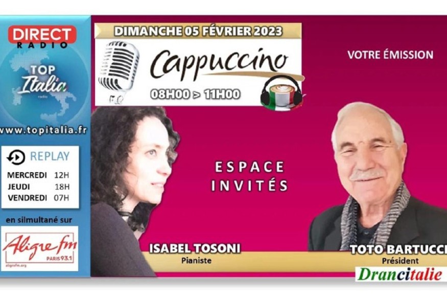 Cappuccino # 05 février 2023 - invités Teodoro Bartuccio et Isabel Tosoni