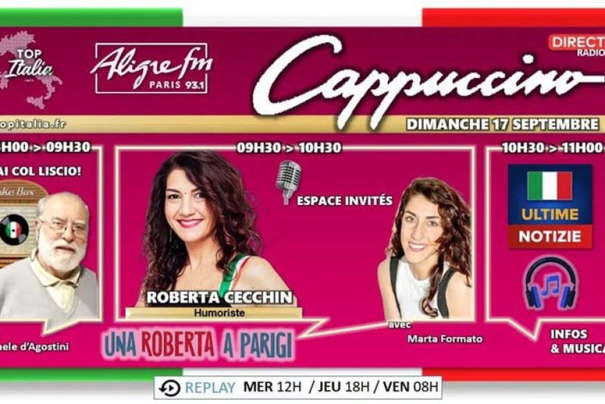 Cappuccino # 17 septembre 2023 - invitée Roberta Cecchin